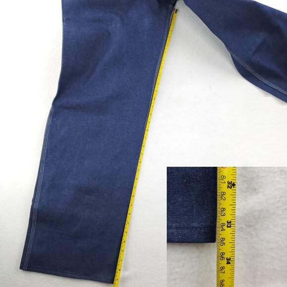 OshKosh B'Gosh Vintage Denim Bib Overalls Union Sanforized USA "38x32" NWT - Picture 9 of 14